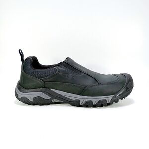 KEEN Targhee III Mens 9 Black Leather Slip On Outdoor Walking Shoes